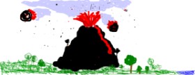 Arrow の 火山 の絵