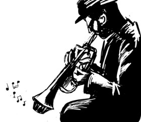 Drawing of Trumpet by Emit