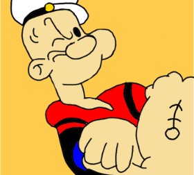 Masterpiece の ポパイ の絵