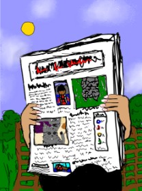Sarah👽 の 新聞 の絵