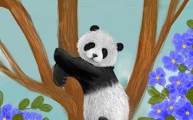 Рисунок на тему «Панда» — автор: Wendy :)