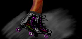 Drawing of Roller Skates by Çhåching