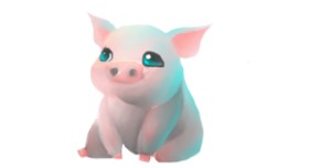 Niny の 豚 の絵