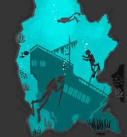 GreyhoundMama の 洞窟 の絵