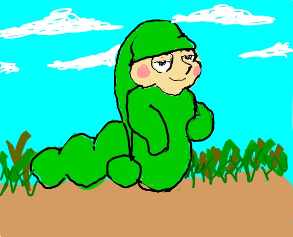Wurm-Zeichnung von Cherri