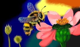 Drawing of Bumblebee by Aminich