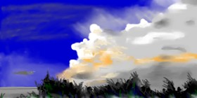 Swimmer の 雲 の絵