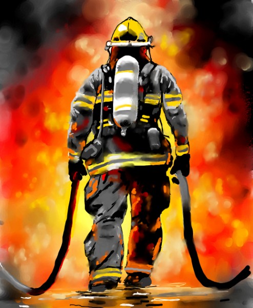 Fire Crew Drawing Firefighter Drawing - Gallery and How to Draw Videos!
