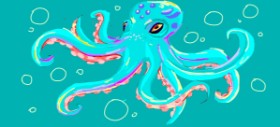 Рисунок на тему «Осьминог» — автор: Zigzag
