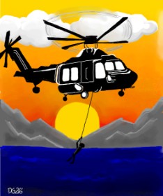 Helikopter - autor: GreyhoundMama