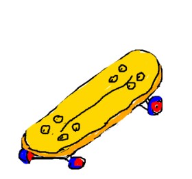 Lomba の スケートボード の絵