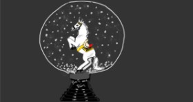 Рисунок на тему «Снежный шар» — автор: Maggy