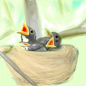 camay の 巣 の絵
