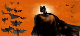 Drawing of Batman by Ēgeria