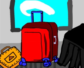 Drawing of Suitcase by Papi kuno