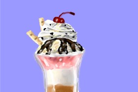 Drawing of Ice cream by Mia