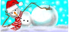 DebbyLee の 雪だるま の絵