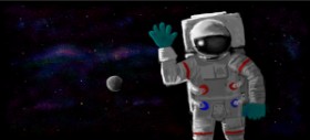 Рисунок на тему «Космонавт» — автор: shiNIN