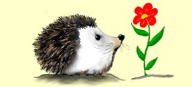 Рисунок на тему «Ежик» — автор: Debidolittle