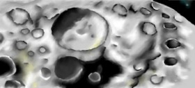 Drawing of Moon by Kim