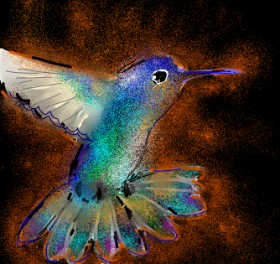 Eclat de Lune の ハチドリ の絵