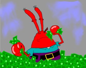 Zuli の カニさん（スポンジボブ） の絵