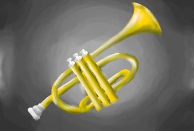 Drawing of Trumpet by IceCream