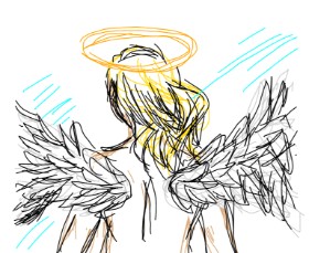 zade の 天使 の絵
