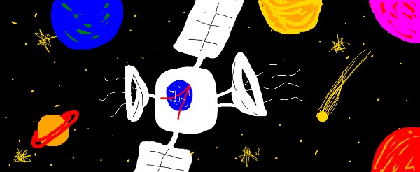Рисунок на тему «Спутниковое» — автор: juju