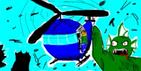 Helikopter - autor: polidoll