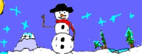 jayden の 雪だるま の絵
