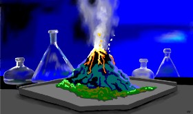 Flowerpot の 火山 の絵