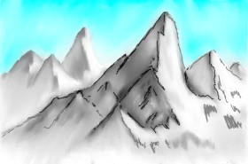 Рисунок на тему «Гора» — автор: Wizard