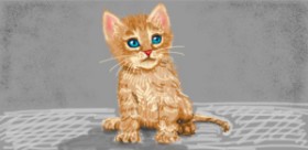 Рисунок на тему «Котенок» — автор: shiNIN