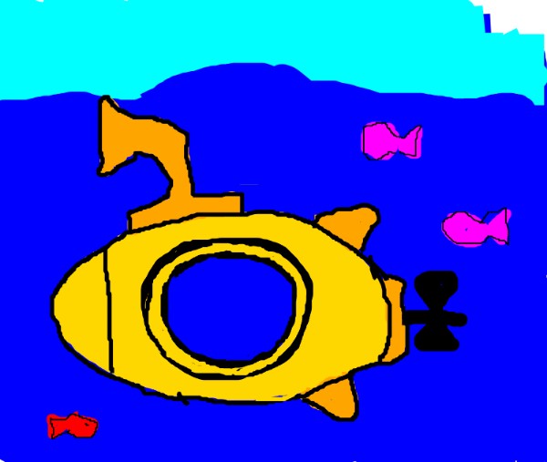 Anonymous の 潜水艦 の絵