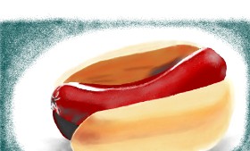 Drawing of Hotdog by Chipakey