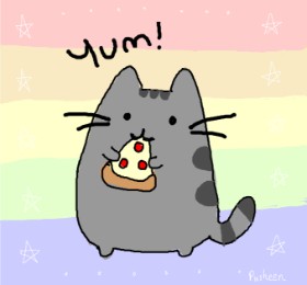 Burrito cat 😸 の ピザ の絵