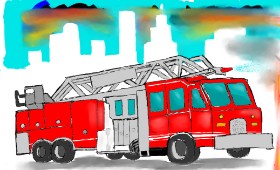 Azura の 消防車 の絵