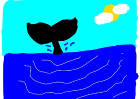 dtinyone の クジラ の絵