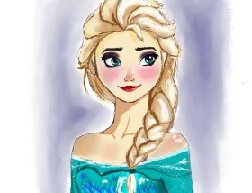Ryomen の エルサ（ディズニー） の絵