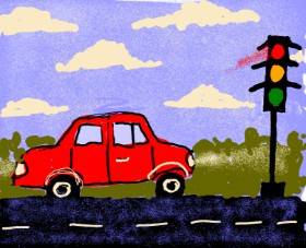 Cherri の 信号機 の絵