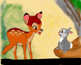 Bri の バンビ の絵