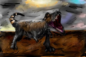Рисунок на тему «Динозавр» — автор: Mia