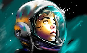 Рисунок на тему «Космонавт» — автор: Herbert