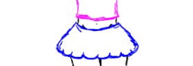 Anon の スカート の絵
