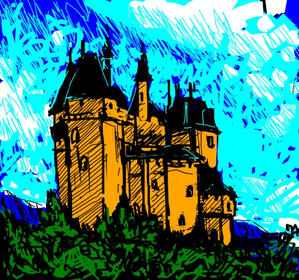 Schloss-Zeichnung von lessThanZero