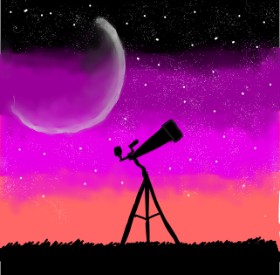 Drawing of Telescope by MaRi