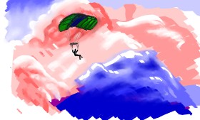 Никто の パラシュート の絵