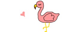 bob の フラミンゴ の絵