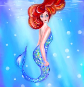 ⋆su⋆vinci彡 の 人魚 の絵